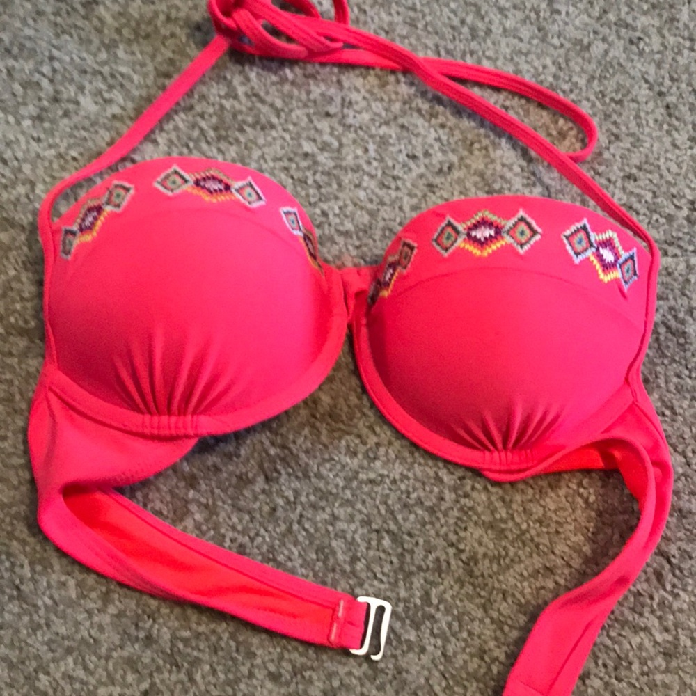 Pink swim top